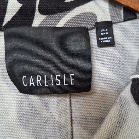 Carlisle Womens Canvas Retro Style Tie Waist Jacket. Womens size 4 - Picture 2 of 7